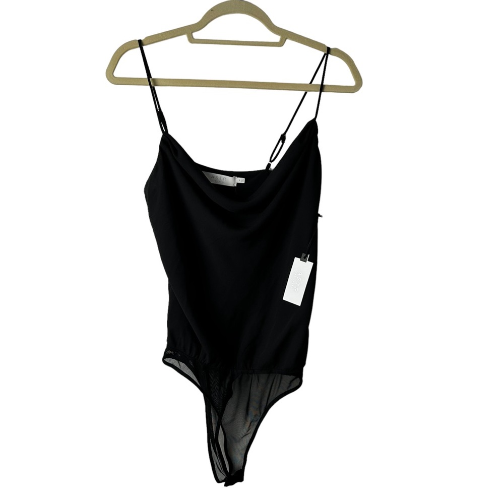 Astr Black Bodysuit